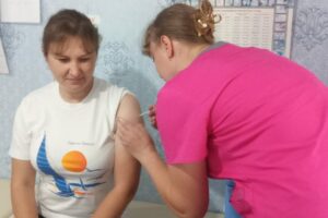 30.07.2026 відбувся виїзд мобільної щеплювальної бригади Корюківського центру сімейної медицини у села Олександрівського та Забарівського старостатів