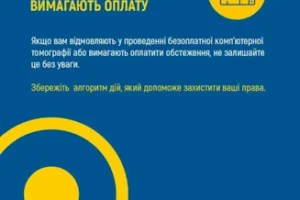 Що робити якщо за КТ вимагають оплату?
