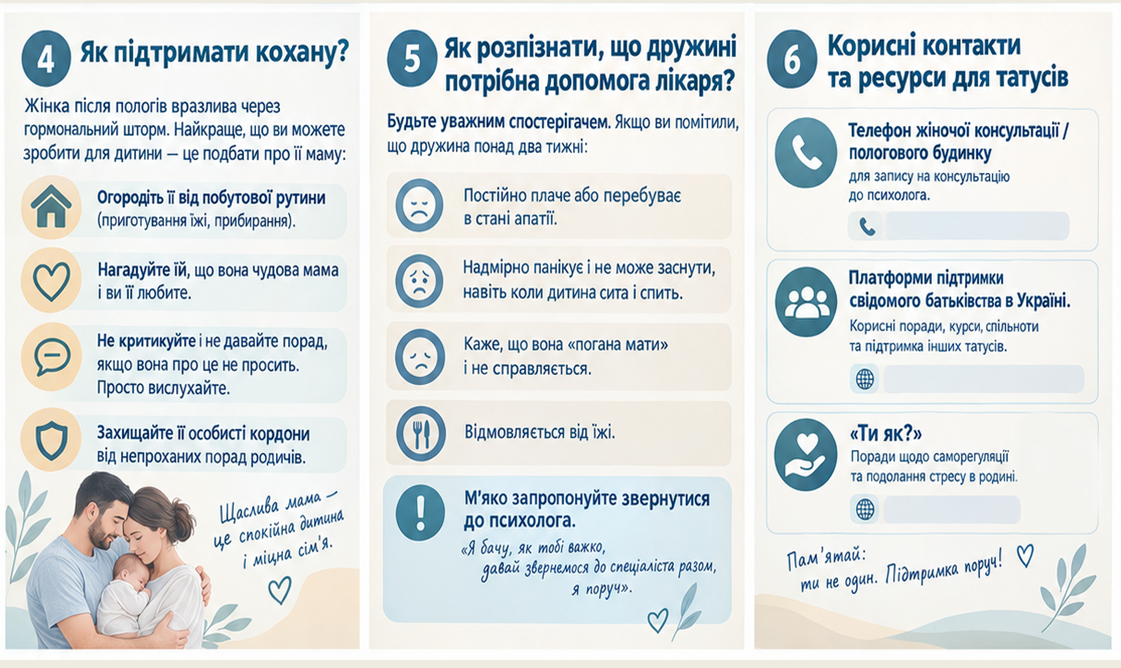 Інформація для пацієнтів : Щодо  підтримки породіль
